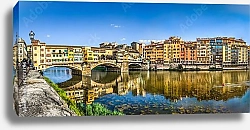 Постер Италия. Флоренция. Панорама с мостом Понте-Веккьо