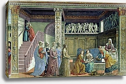Постер Гирландайо Доменико The Birth of the Virgin, 1486-90