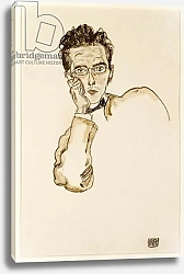 Постер Шиле Эгон (Egon Schiele) Portrait of the Art Dealer, Paul Wengraf, 1917