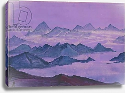 Постер Рерих Николай Himalayas. Album leaf, 1934