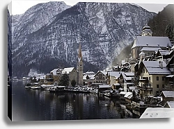 Постер Зимний Хальштатт, Австрия