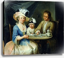 Постер Школа: Немецкая 18в. Family Portrait, c.1760