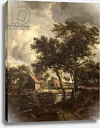 Постер Хоббема Мейндрат (Meindert Hobbema) The Watermill, c.1660