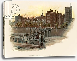 Постер Уилкинсон Чарльз Lambeth Palace, from the bridge