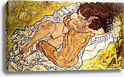 Постер Шиле Эгон (Egon Schiele) The Embrace, 1917