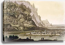 Постер Школа: Итальянская 19в City of Yakutsk on the River Lena, eastern Siberia, c.1820s-30s