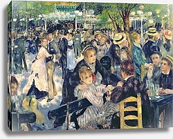 Постер Ренуар Пьер (Pierre-Auguste Renoir) Ball at the Moulin de la Galette, 1876