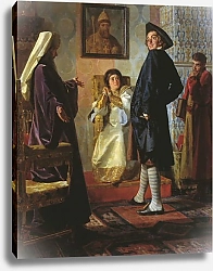 Постер Неврев Николай Пётр I в иноземном наряде. 1903