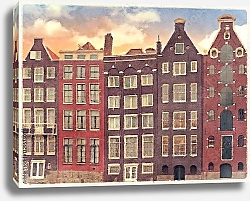 Постер Торговые дома Амстердама