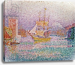 Постер Синьяк Поль (Paul Signac) Harbour at Marseilles, c.1906