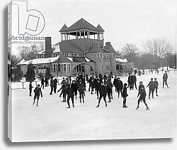 Постер Неизвестен Detroit, Michigan, skating at Belle Isle, c.1890-1910