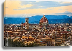 Постер Италия. Флоренция. Вечерняя панорама