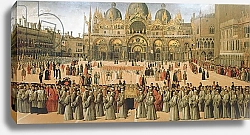 Постер Беллини Джованни Procession in St. Mark's Square, 1496
