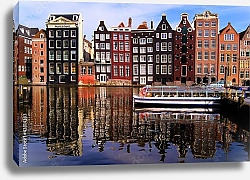 Постер Голландия. Амстердам. Каналы