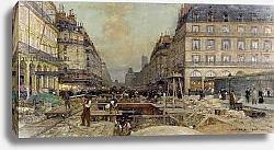 Постер Луар Луиджи The Construction of the Metro, 1900