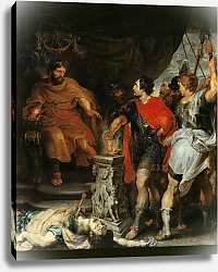 Постер Рубенс Петер (Pieter Paul Rubens) Mucius Scaevola before Lars Porsena, c.1618-20
