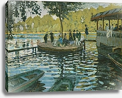 Постер Моне Клод (Claude Monet) La Grenouillere, 1869