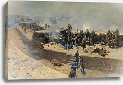 Постер Рубо Франц Отражение бомбардировки англо-французского флота со стороны Александровской батареи