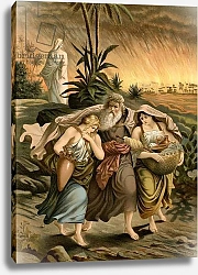 Постер Эббингхаус Вильгельм (1864-1951) Lot flees from Sodoma