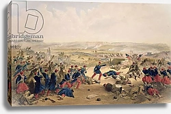 Постер Симпсон Вильям Battle of the Tchernaya, August 16th 1855, plate from 'The Seat of War in the East', pub. by Paul & Dominic Colnaghi & Co., 1856