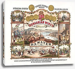 Постер Неизвестен Hungarian wines imported by D.A. Mayer