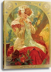 Постер Муха Альфонс Lefevre-Utile Sarah Bernhardt