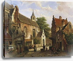 Постер Коеккок Уильям A Street Scene in Delft