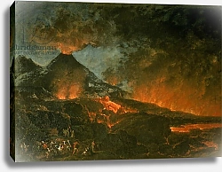 Постер Школа: Итальянская 18в Vesuvius Erupting