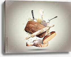 Постер Летающий хлеб