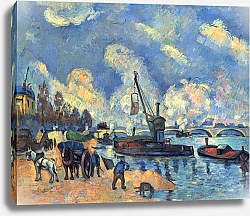 Постер Сезанн Поль (Paul Cezanne) Сена в Берси