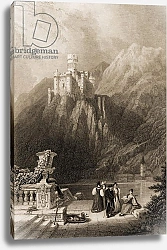 Постер Робертс Давид Thurnburg Castle, engraved by J.T. Willmore, illustration from 'The Pilgrims of the Rhine' 1840