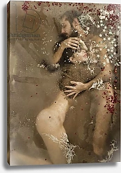 Постер Хогабо Элинтиция (совр) Eira & Lukas in light water, biege, 2016, print screen
