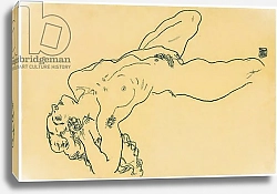 Постер Шиле Эгон (Egon Schiele) Reclining nude, 1918