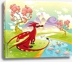 Постер Красный дракон