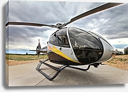 Постер Современный вертолет EC 130