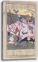 Постер Школа: Иранская Shirin Bathing, c.1580