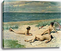 Постер Фишер Поль Nude bathers on the beach
