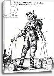 Постер Холлар Вецеслаус (грав) Satirical Print, 1641-1650