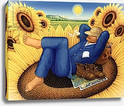 Постер Брумфильд Франсис (совр) Van Gogh's Sunflowers, 1998