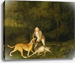 Постер Стаббс Джордж Freeman, the Earl of Clarendon's Gamekeeper, With a Dying Doe and Hound, 1800