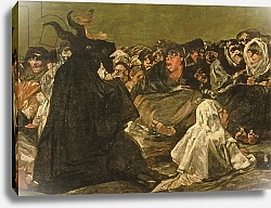 Постер Гойя Франсиско (Francisco de Goya) The Witches' Sabbath or The Great He-goat,, c.1821-23 2