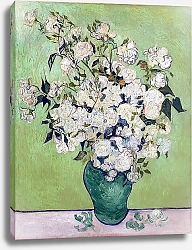 Постер Ван Гог Винсент (Vincent Van Gogh) Ваза с розами, 1890 1