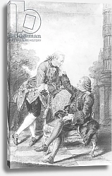 Постер Кармонтель Луи Denis Diderot and Melchior, baron de Grimm