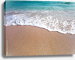 Постер Морская волна и песок