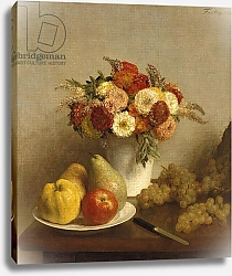 Постер Фантен-Латур Анри Flowers and Fruit, 1865