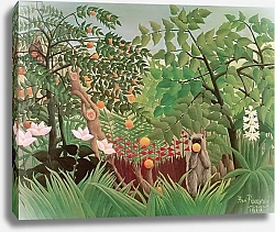 Постер Руссо Анри (Henri Rousseau) Exotic Landscape, 1910