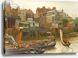 Постер Хеми Чарльз The Thames at Cold Harbour, Blackwall, 1896