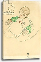 Постер Шиле Эгон (Egon Schiele) Child with Green Sleeves, 1916