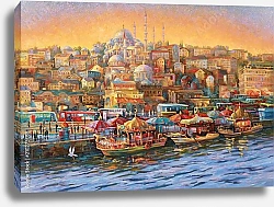Постер Стамбул. Залив Золотой Рог.