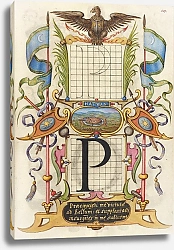 Постер Хофнагель Йорис Guide for Constructing the Letter P